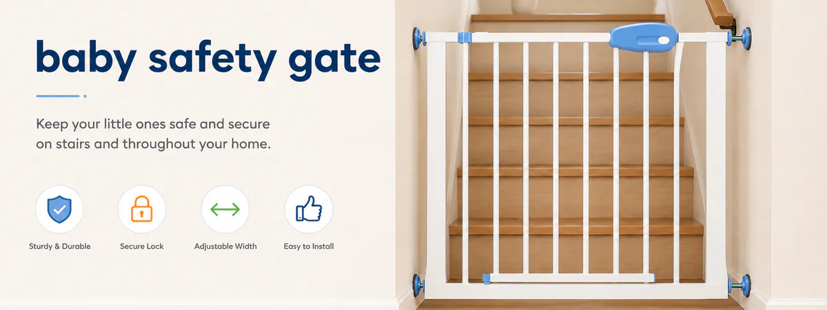 Metal safety gate application image for home projects