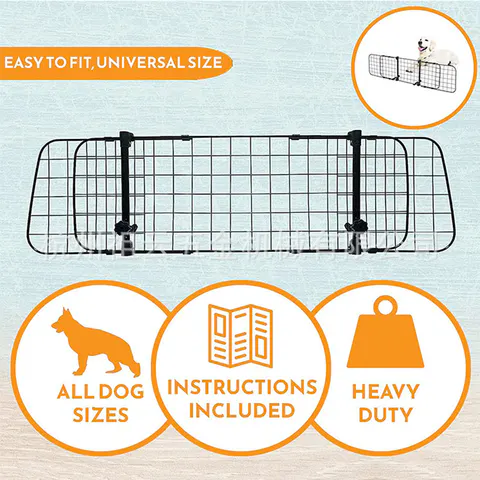 Four-Panel Mesh Vehicle Pet Barrier detail view