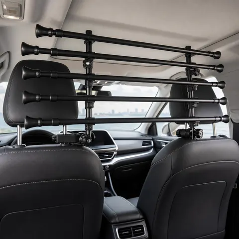 Tubular Rear-Seat Vehicle Pet Barrier detail view