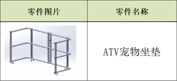 ATV Pet Seat Rack main view