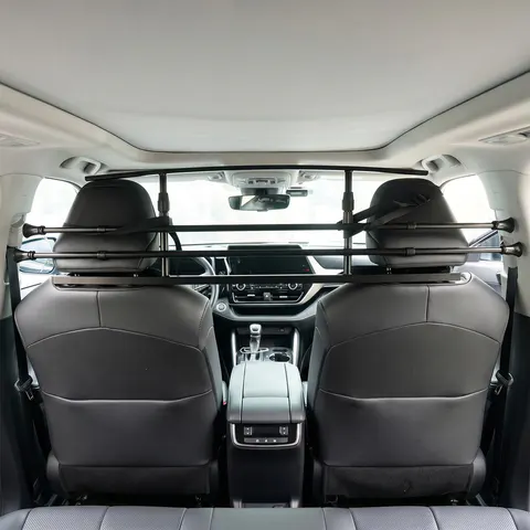 Headrest-Mounted Tubular Pet Barrier main view