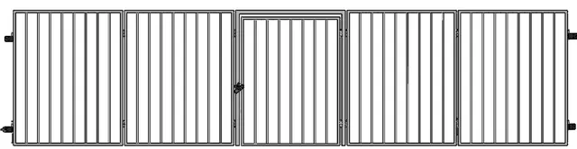Extra-Wide Metal Safety Gate main view