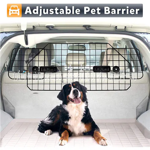 Expandable Hex-Mesh Vehicle Pet Barrier main view