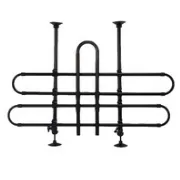 Two-Bar U-Shaped Dog Car Barrier Main view
