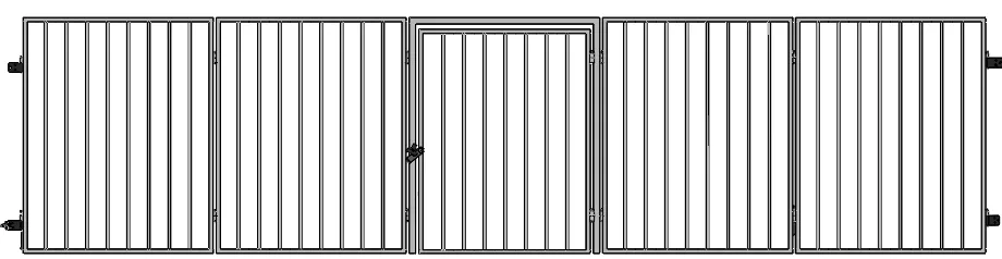Extra-Wide Metal Safety Gate Main view